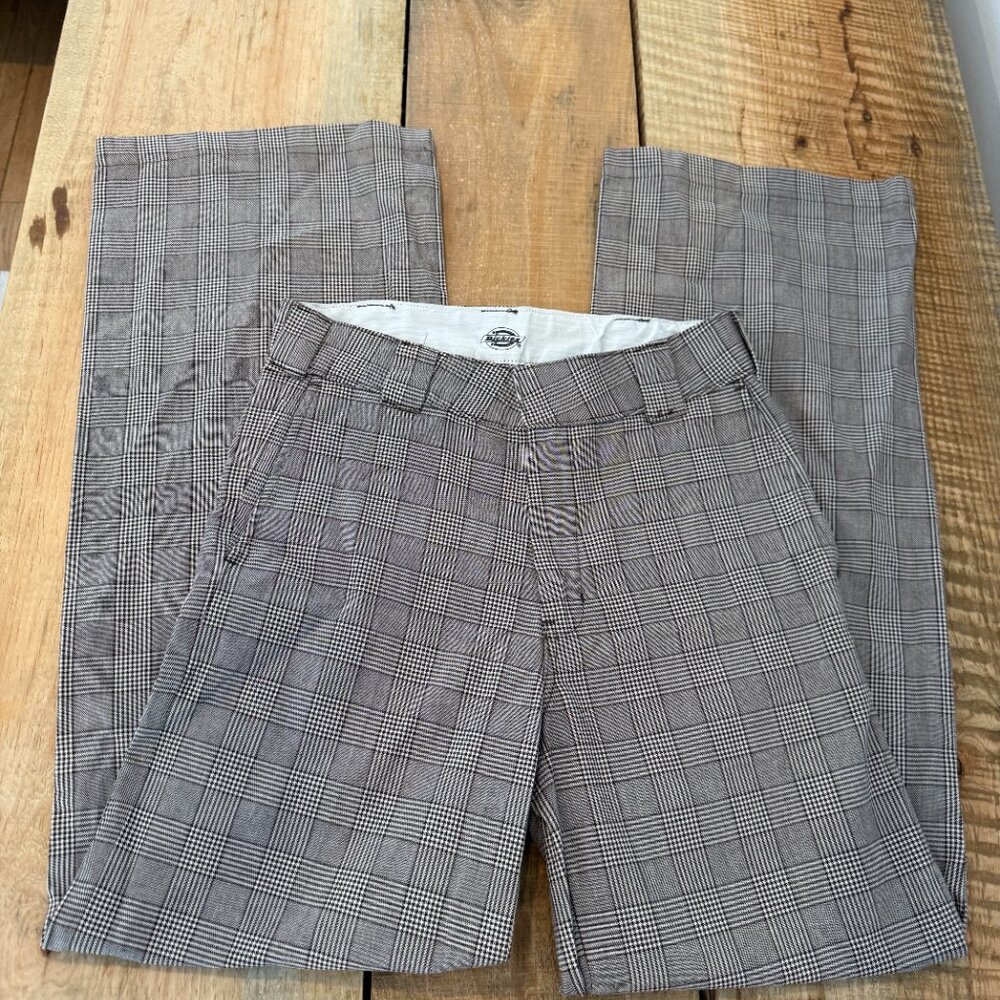 Dickies Bakerhill High Rise Wide Leg Plaid NWOT Size 0 - Picture 7 of 7